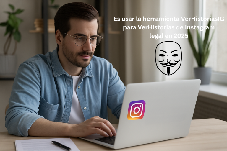 Es usar la herramienta VerHistoriasIG para Ver Historias de Instagram legal en 2025