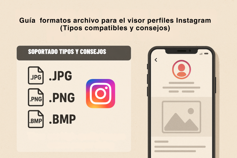 Formato Archivo Del Visor Perfiles Instagram Guía (Tipos Compatibles y Consejos)