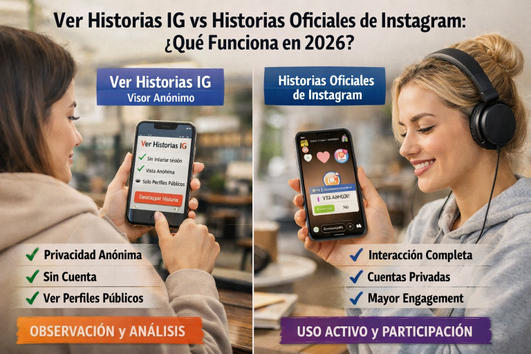 Ver Historias IG vs Historias Oficiales Instagram: ¿Qué Funciona en 2026